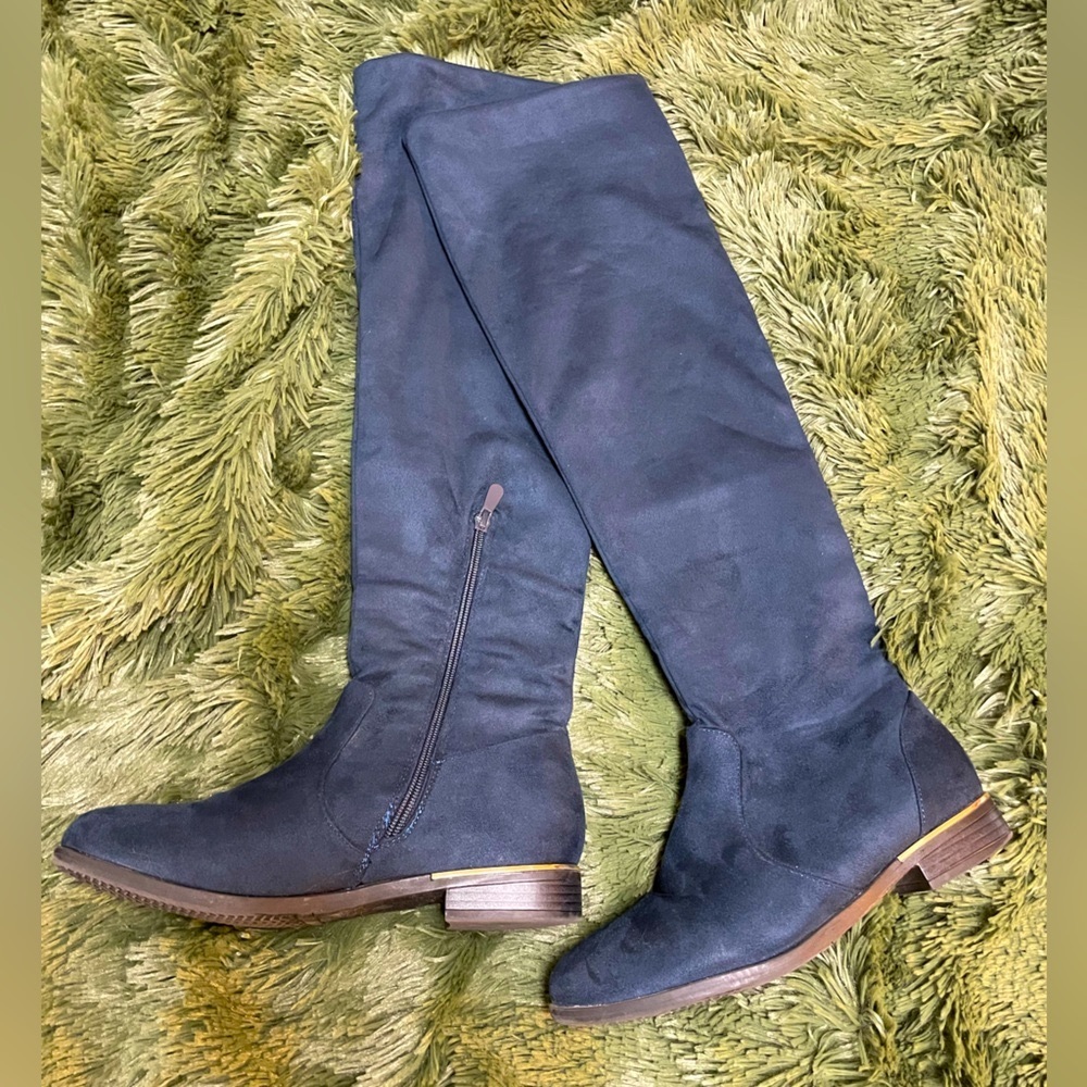 DREAM PAIRS over the knee blue boots